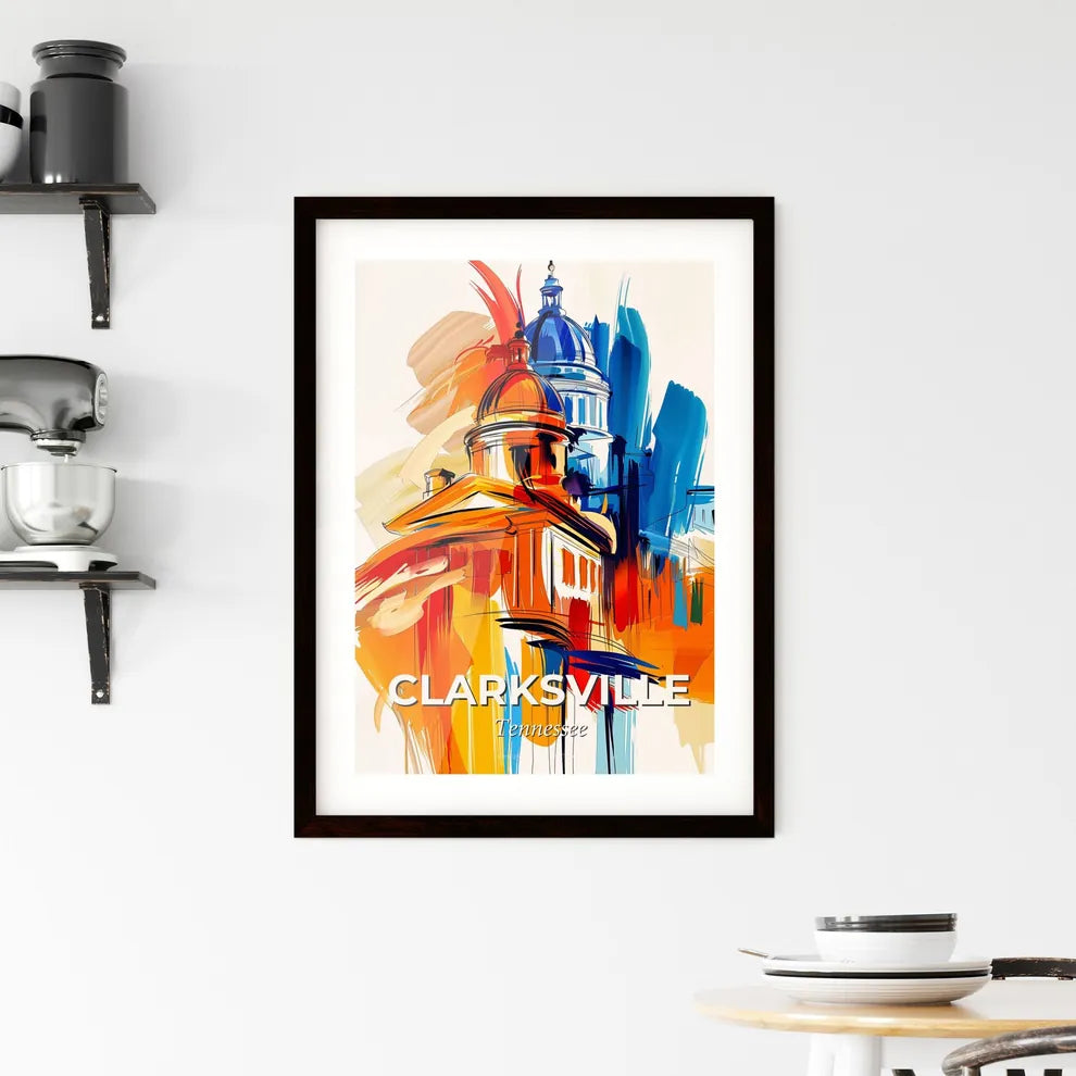 Vibrant Clarksville, Tennessee Framed Print