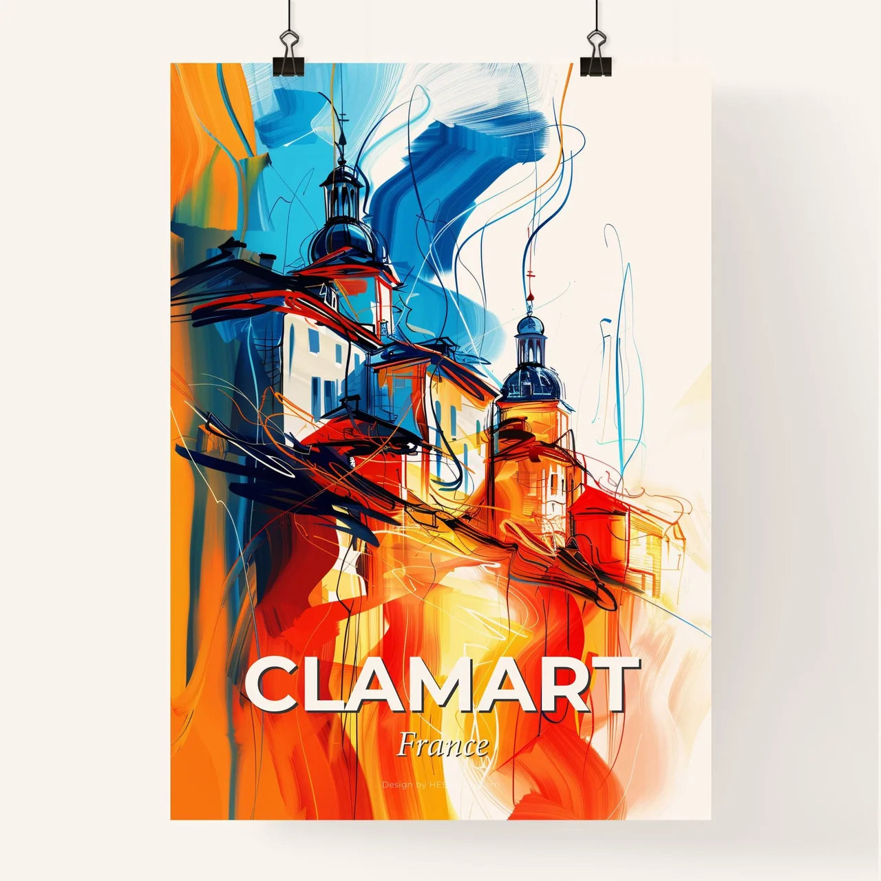 Vibrant Clamart, France Poster