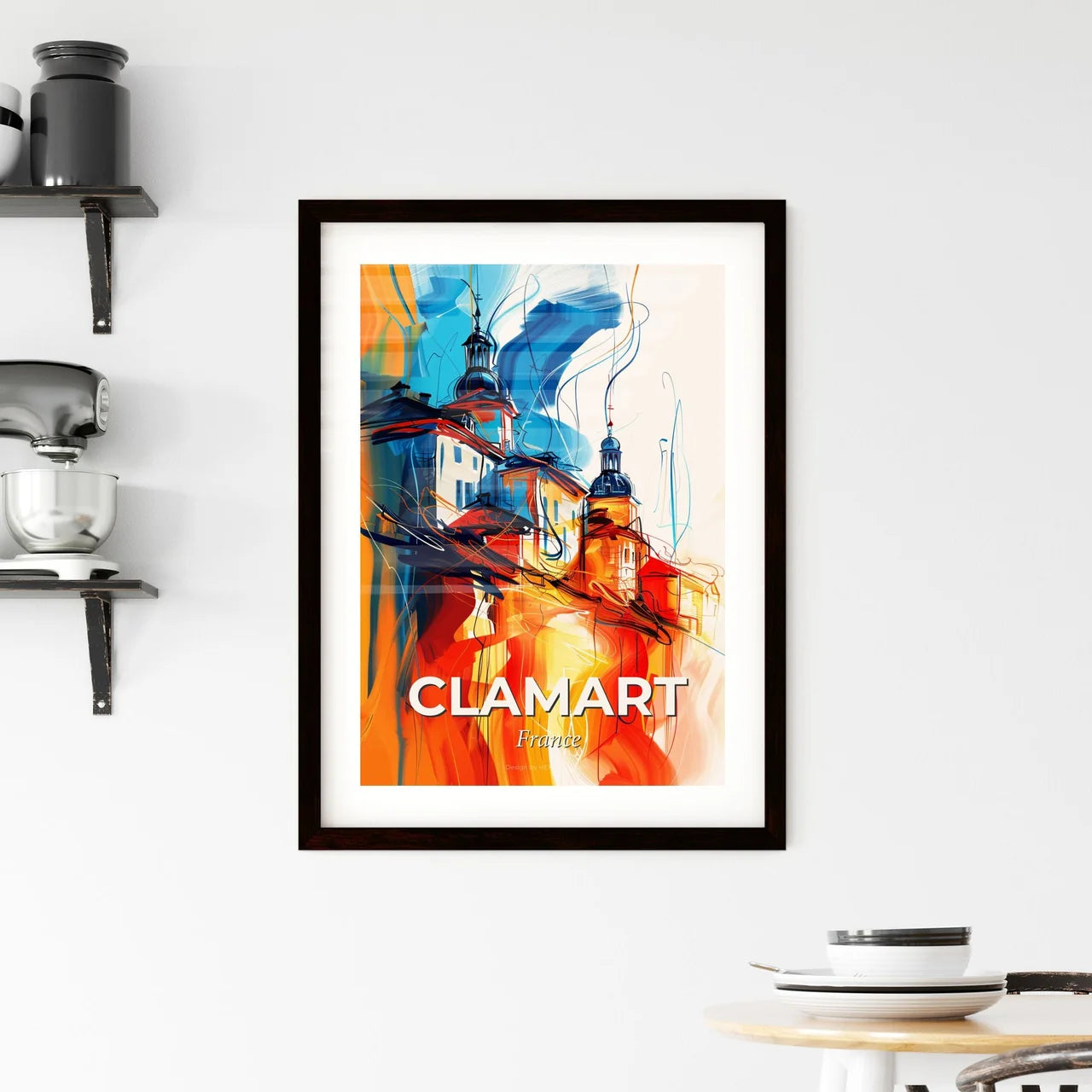 Vibrant Clamart, France Framed Print