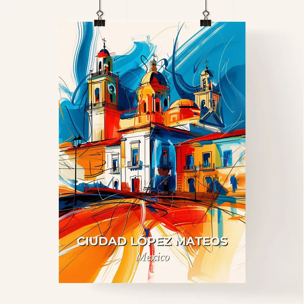 Vibrant Ciudad López Mateos, Mexico Poster