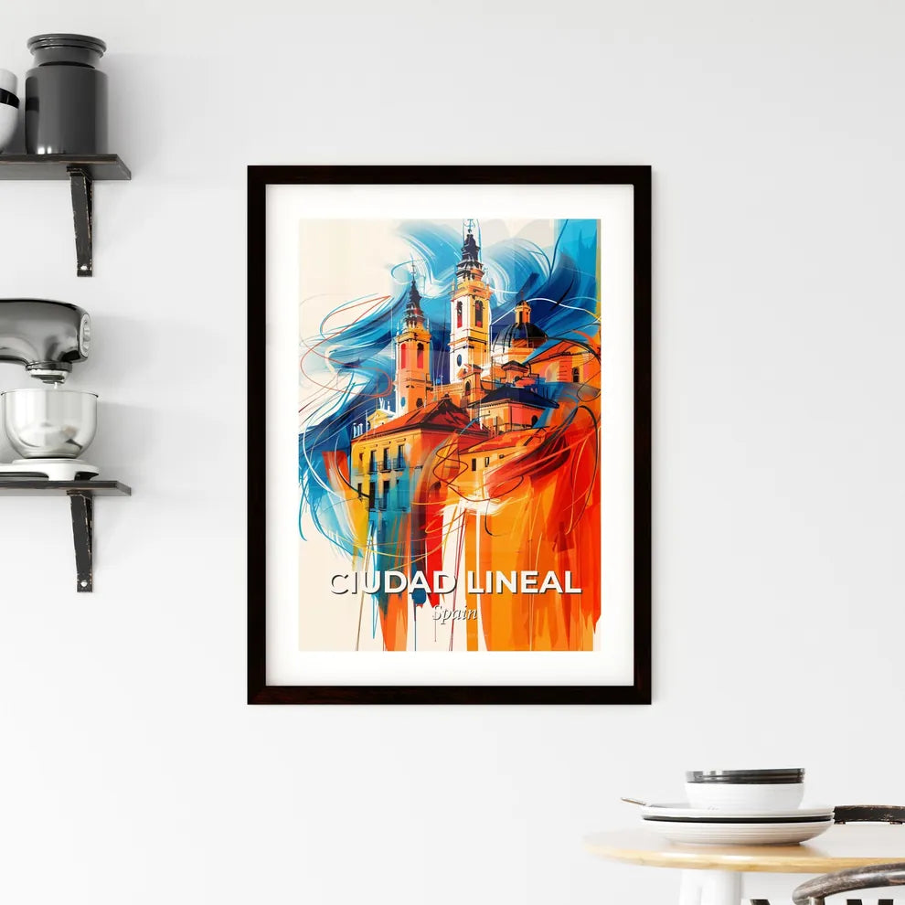 Vibrant Ciudad Lineal, Spain Framed Print