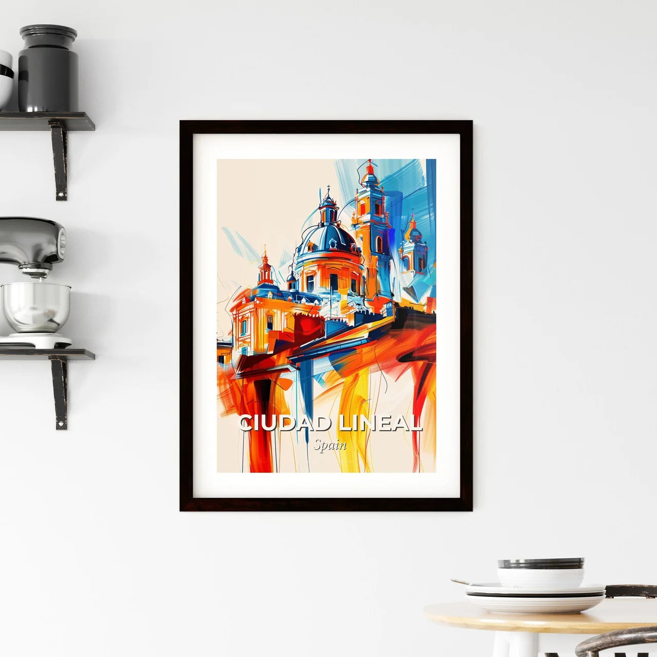 Vibrant Ciudad Lineal, Spain Framed Print