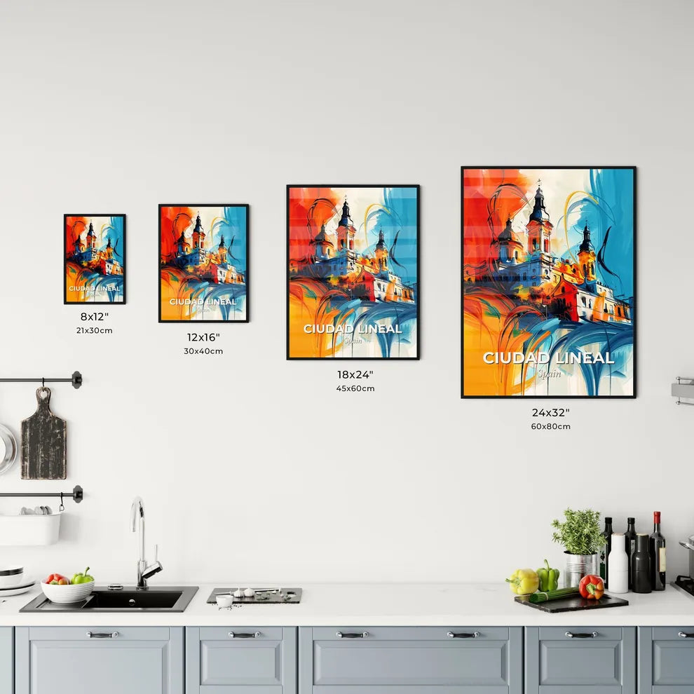 Vibrant Ciudad Lineal, Spain Kitchen Art