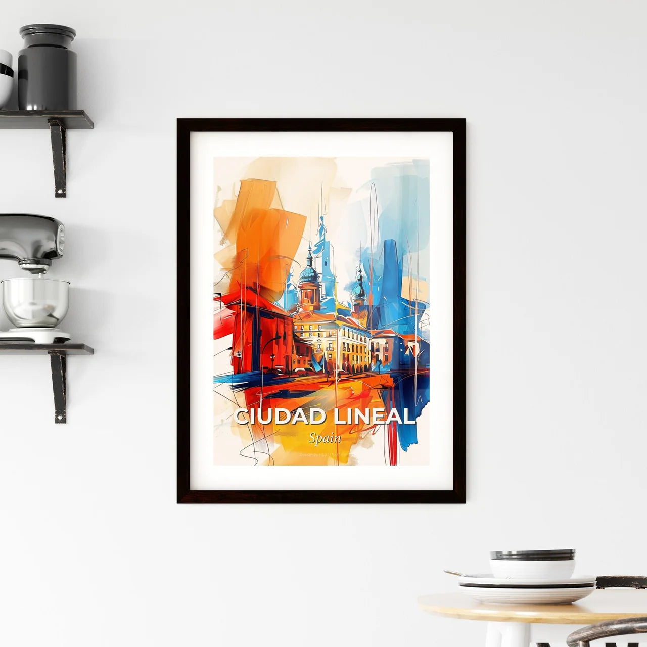 Vibrant Ciudad Lineal, Spain Framed Print