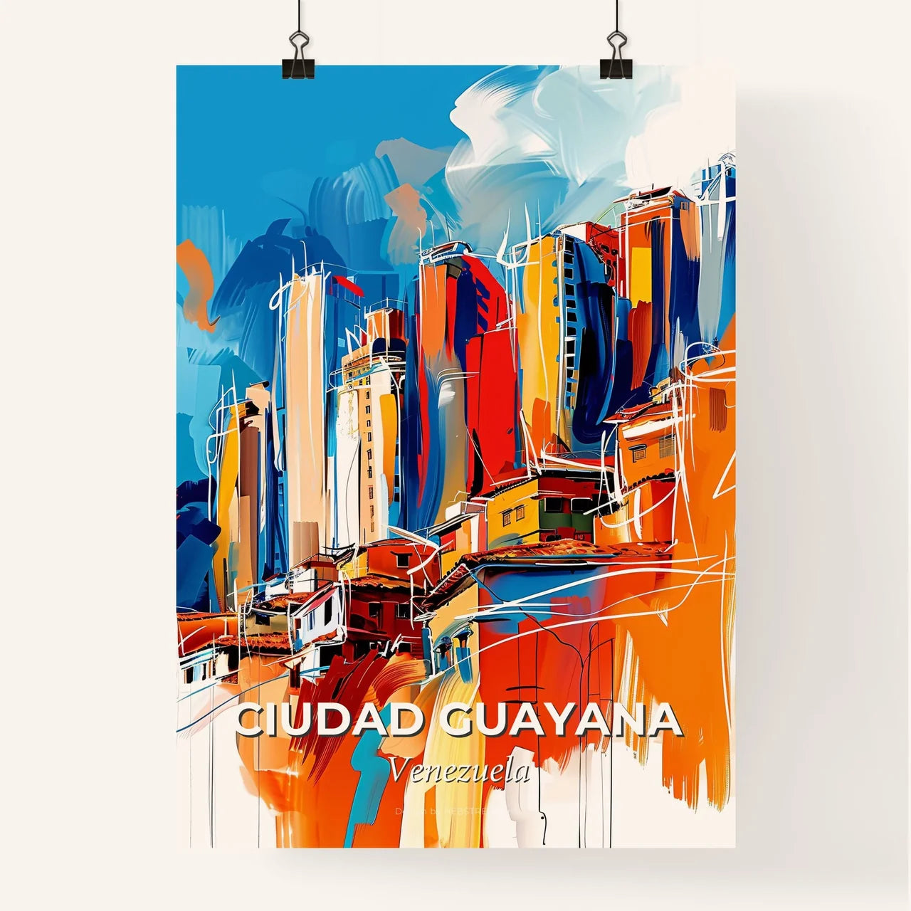 Vibrant Ciudad Guayana, Venezuela Poster