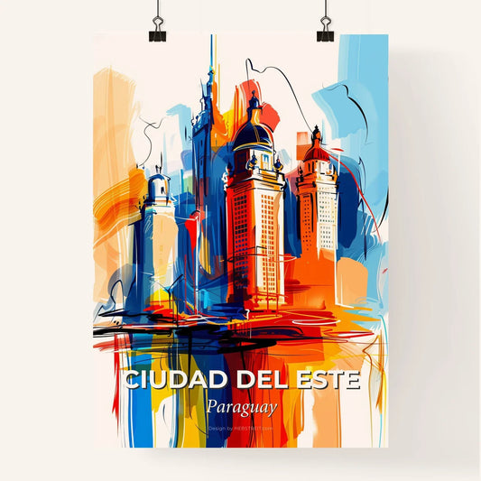 Vibrant Ciudad Del Este, Paraguay Poster