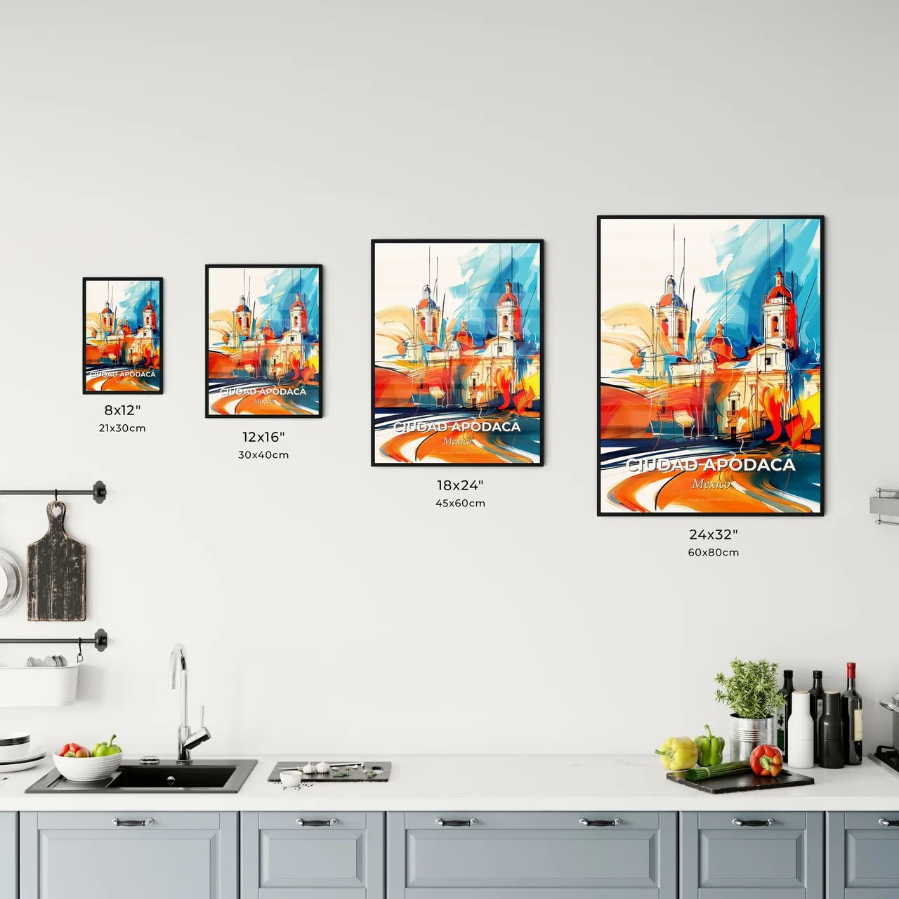 Vibrant Ciudad Apodaca, Mexico Kitchen Art