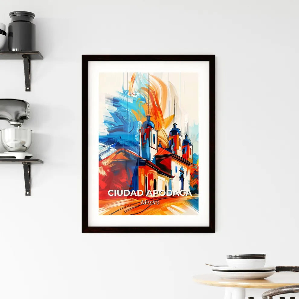 Vibrant Ciudad Apodaca, Mexico Framed Print