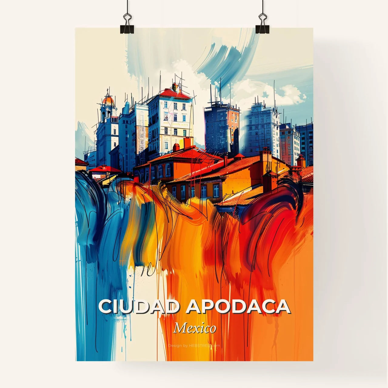 Vibrant Ciudad Apodaca, Mexico Poster