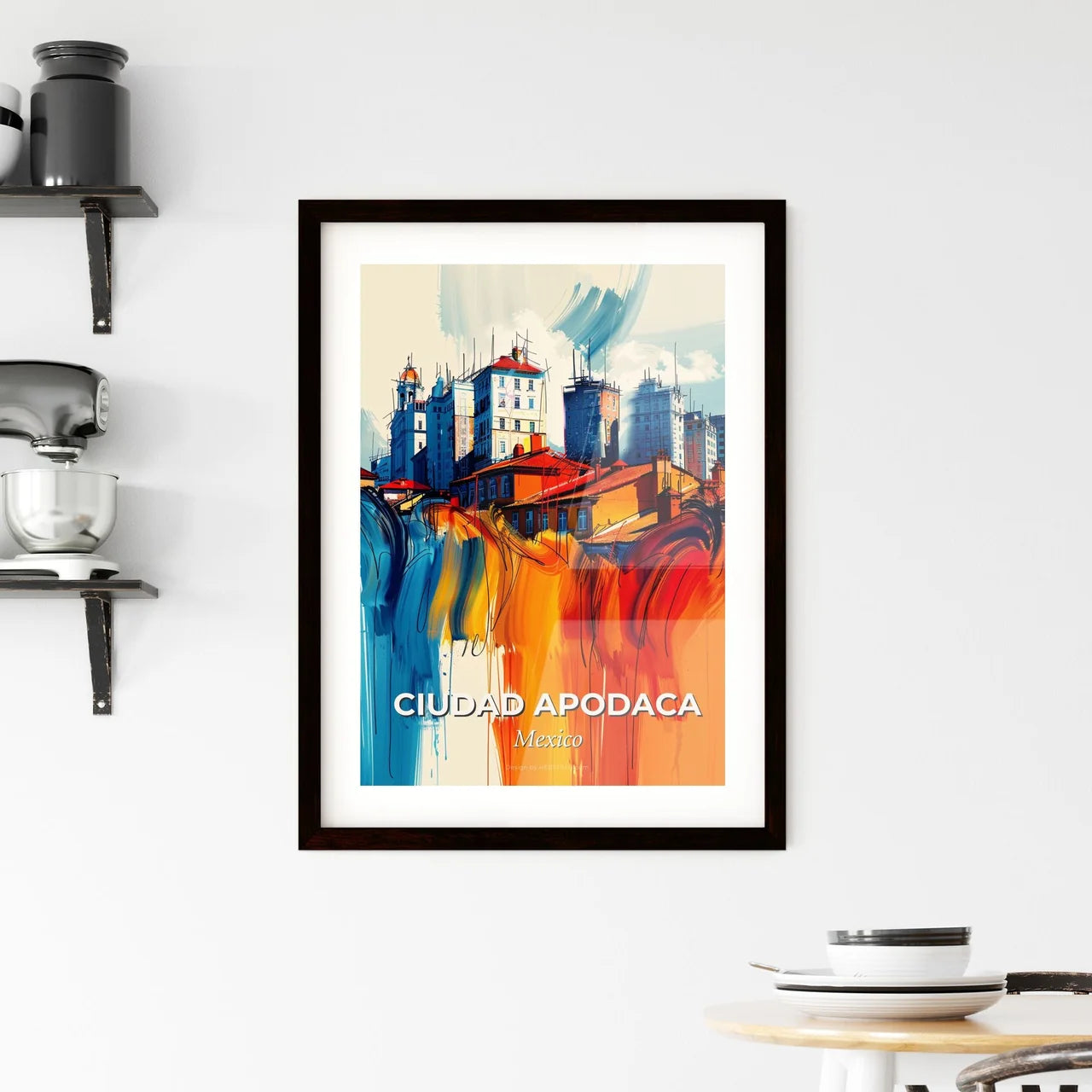 Vibrant Ciudad Apodaca, Mexico Framed Print