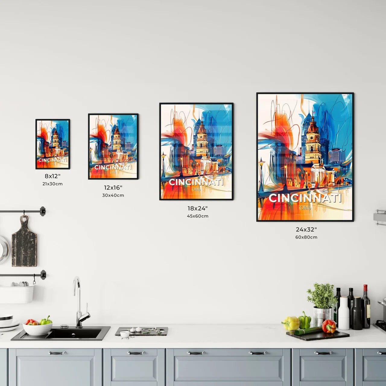 Vibrant Cincinnati, Ohio Kitchen Art
