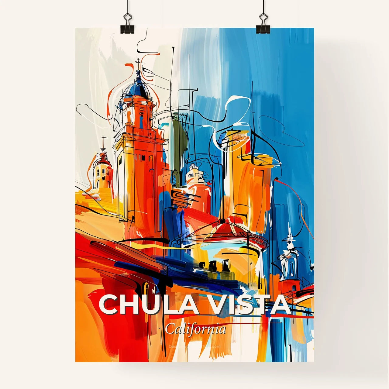 Vibrant Chula Vista, California Poster