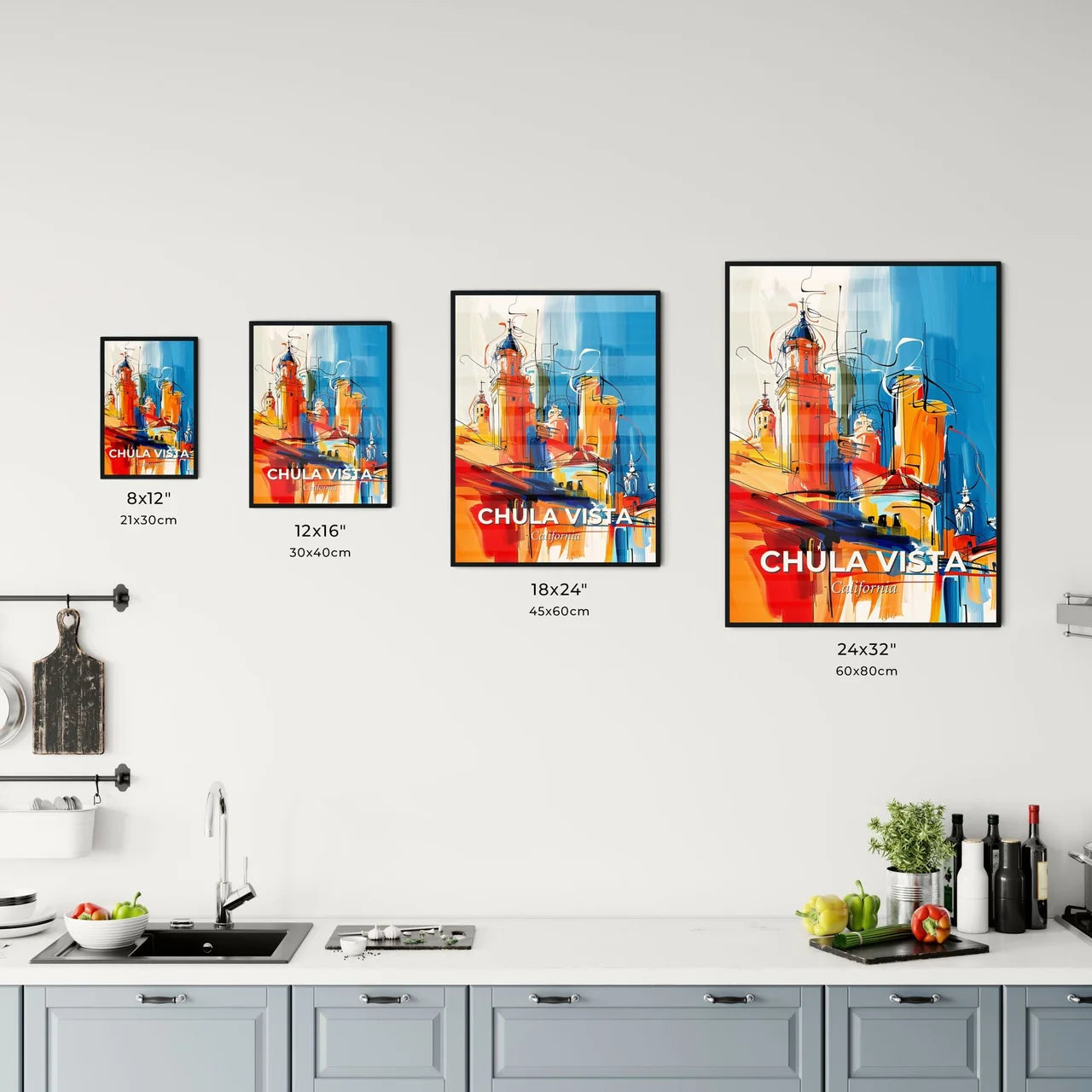 Vibrant Chula Vista, California Kitchen Art