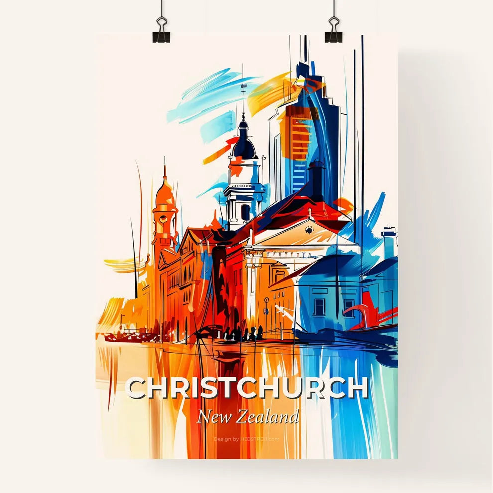 Vibrant Christchurch, New Zealand Poster