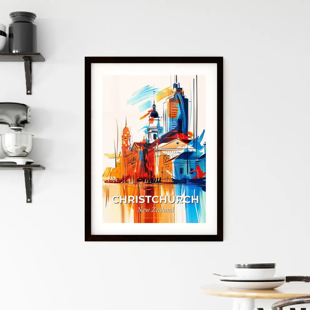 Vibrant Christchurch, New Zealand Framed Print