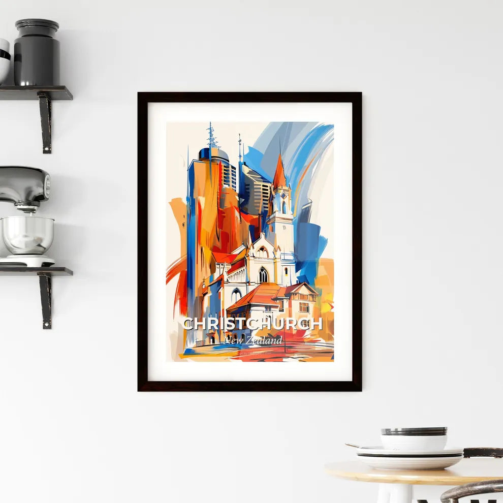 Vibrant Christchurch, New Zealand Framed Print