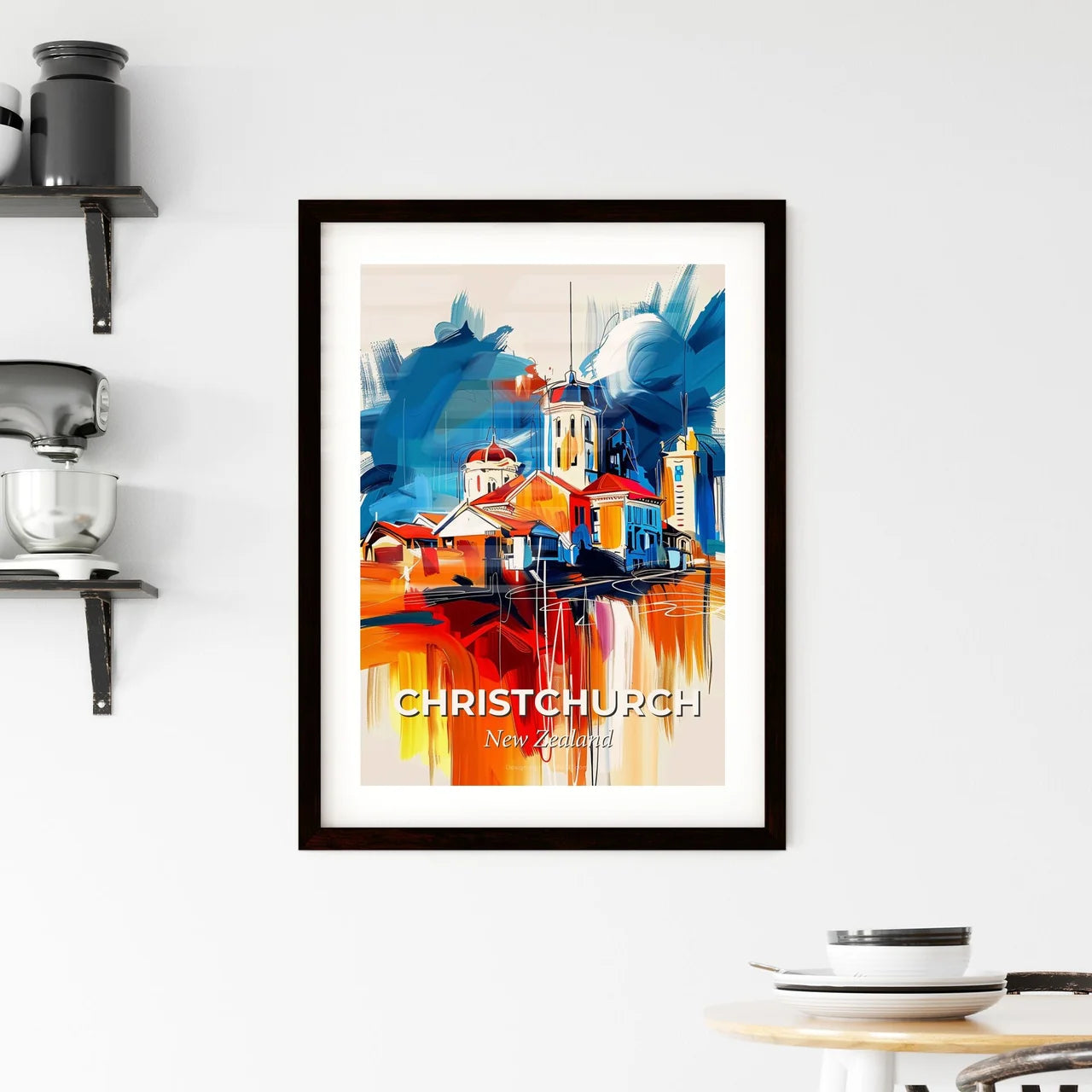 Vibrant Christchurch, New Zealand Framed Print