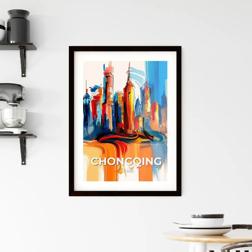 Vibrant Chongqing, China Framed Print