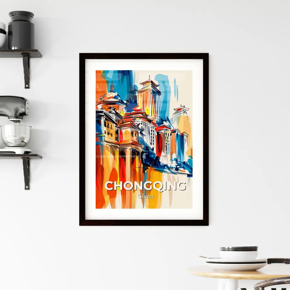 Vibrant Chongqing, China Framed Print
