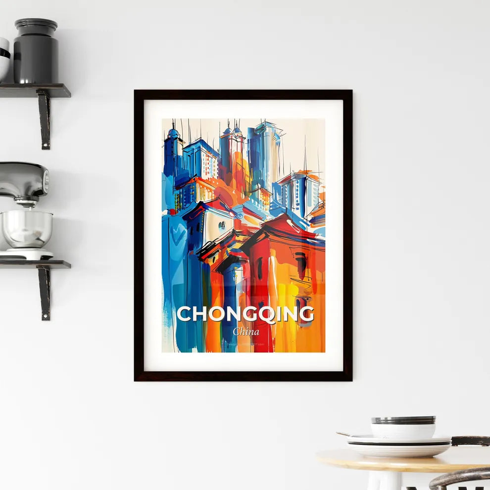 Vibrant Chongqing, China Framed Print