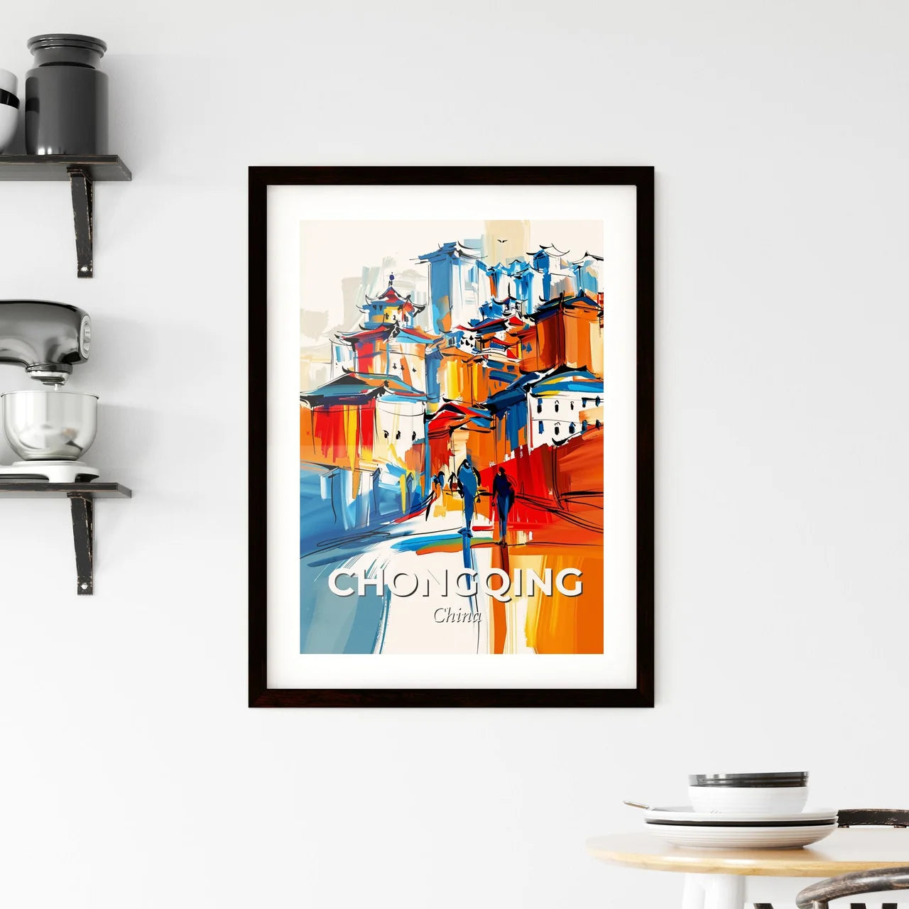 Vibrant Chongqing, China Framed Print