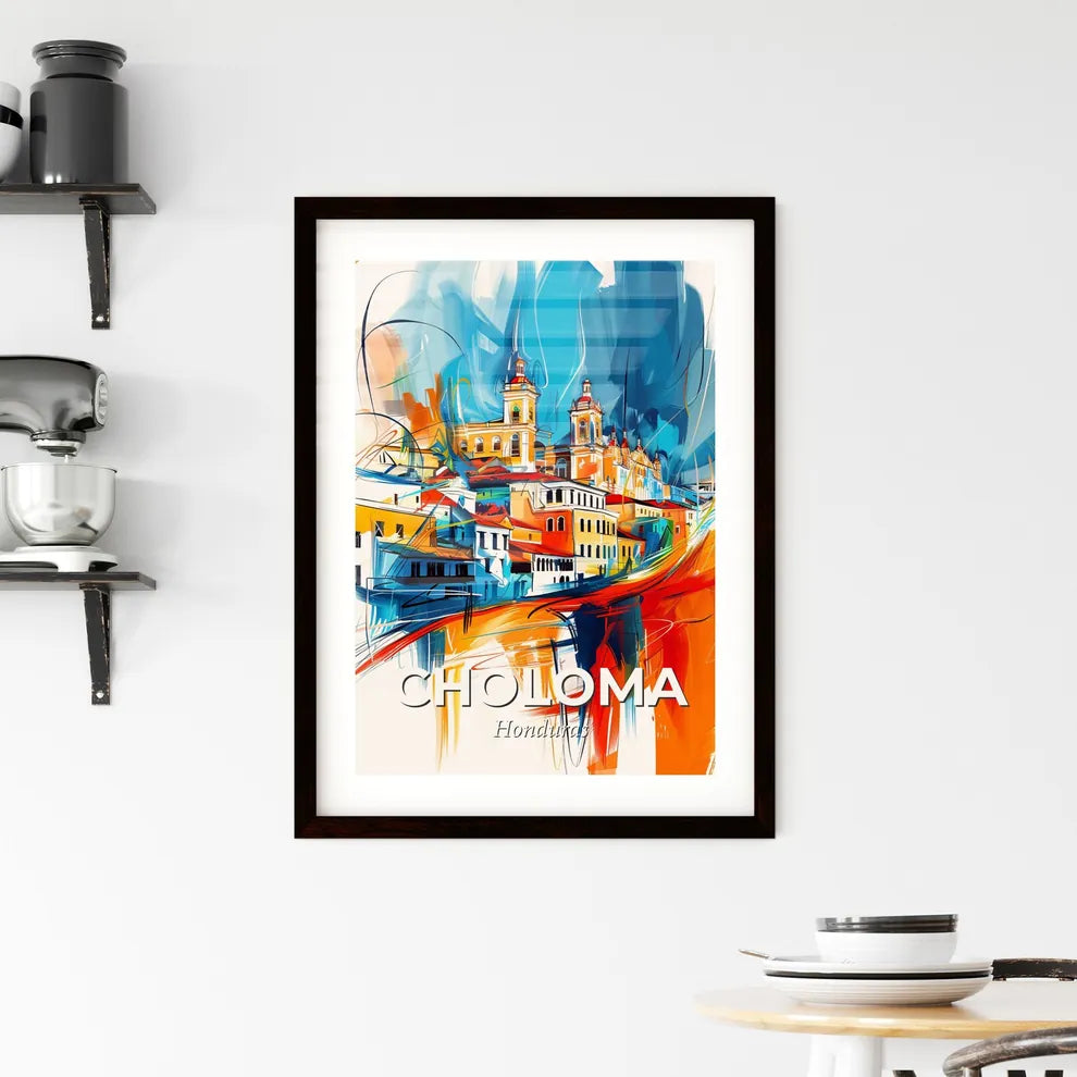 Vibrant Choloma, Honduras Framed Print