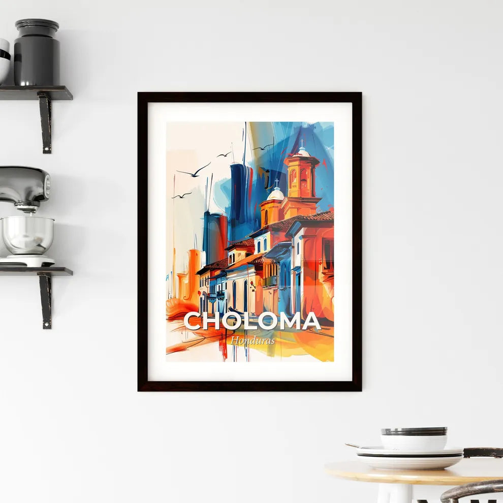 Vibrant Choloma, Honduras Framed Print