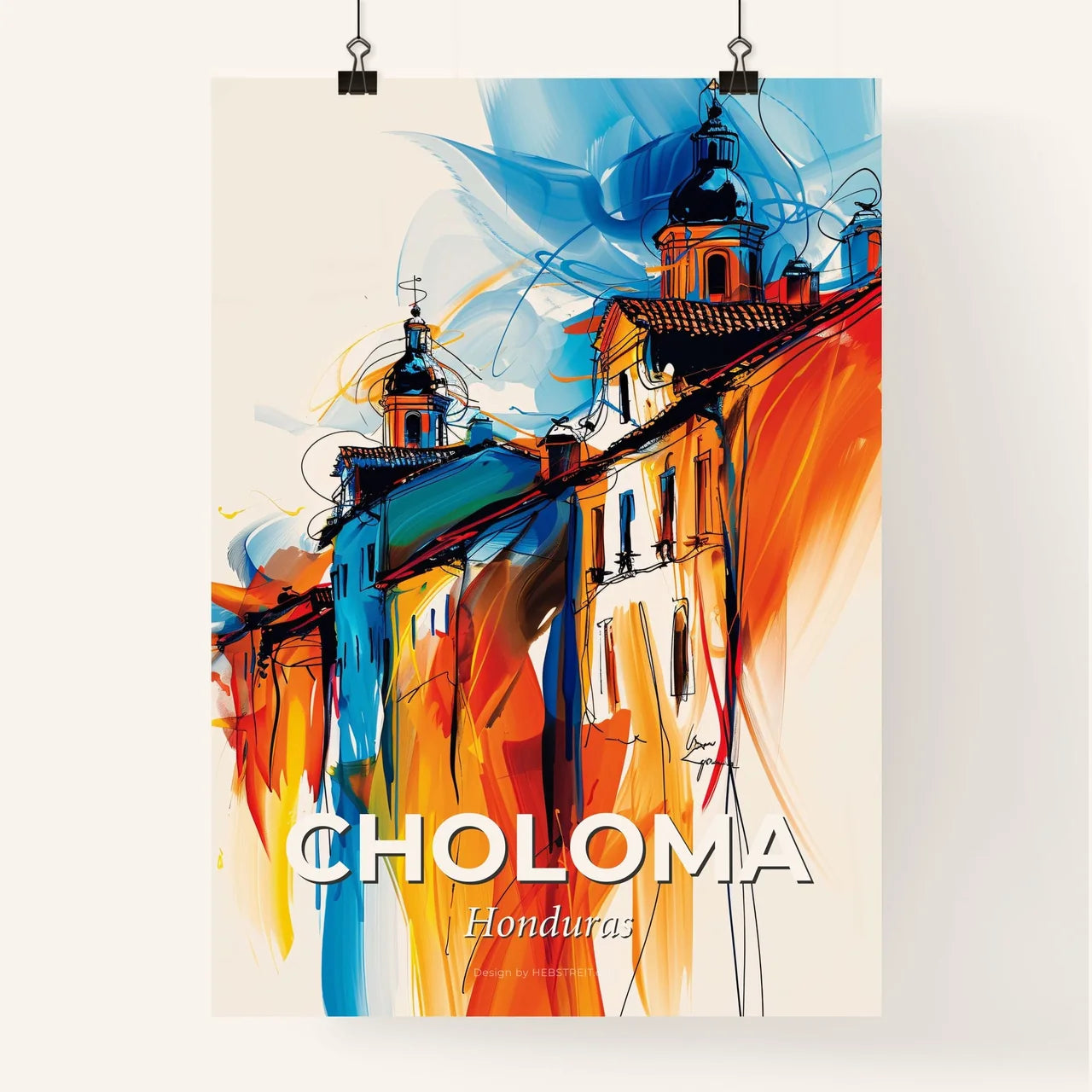 Vibrant Choloma, Honduras Poster