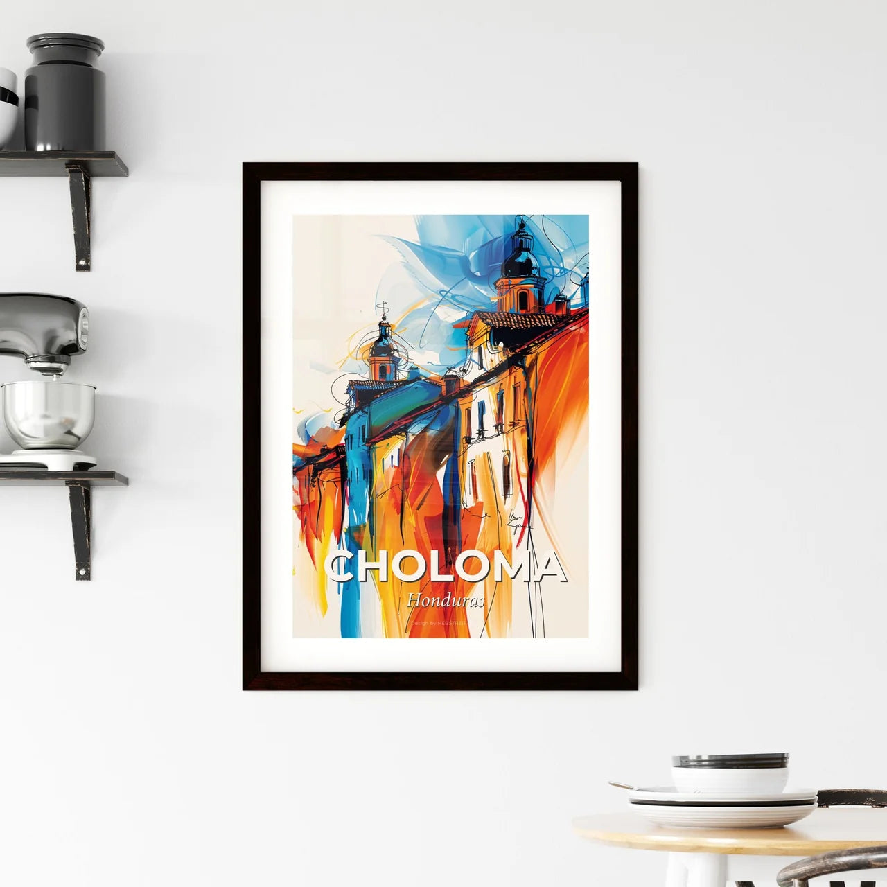 Vibrant Choloma, Honduras Framed Print