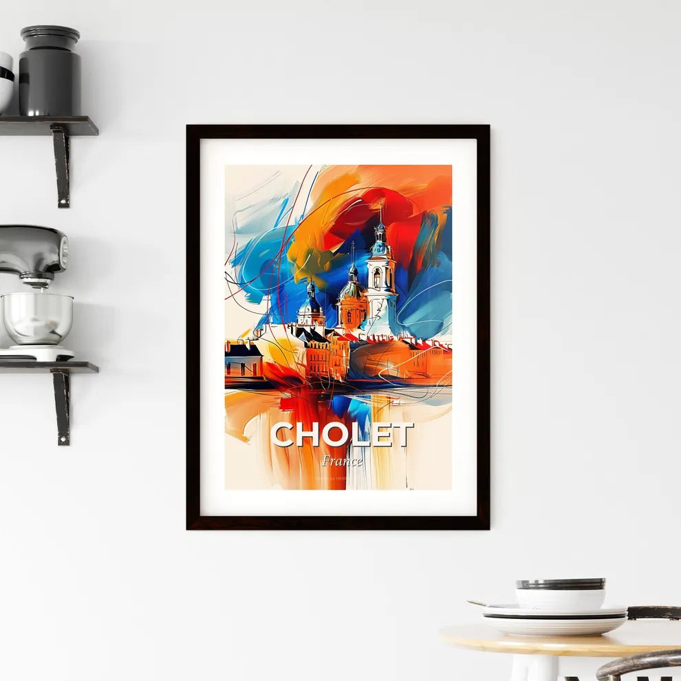 Vibrant Cholet, France Framed Print
