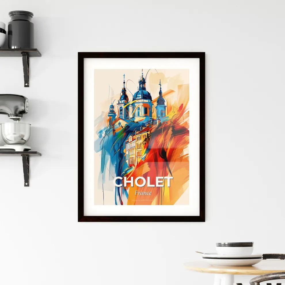 Vibrant Cholet, France Framed Print