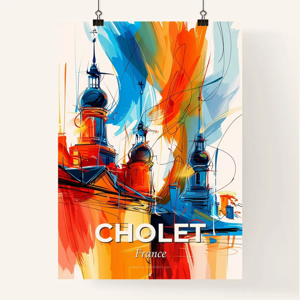 Vibrant Cholet, France Poster