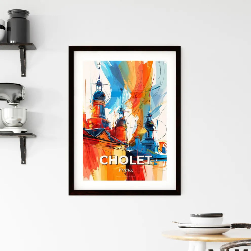 Vibrant Cholet, France Framed Print