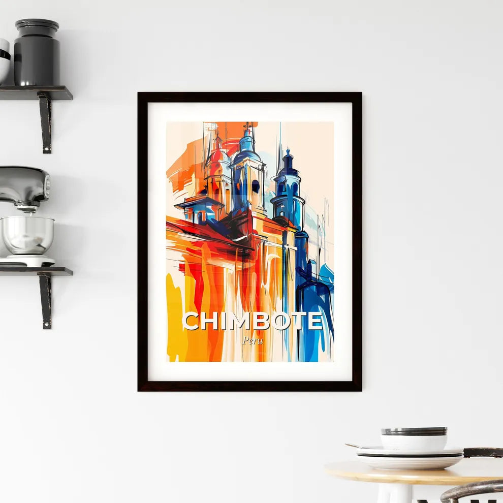 Vibrant Chimbote, Peru Framed Print