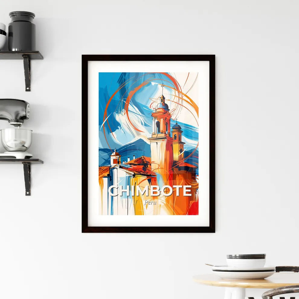 Vibrant Chimbote, Peru Framed Print