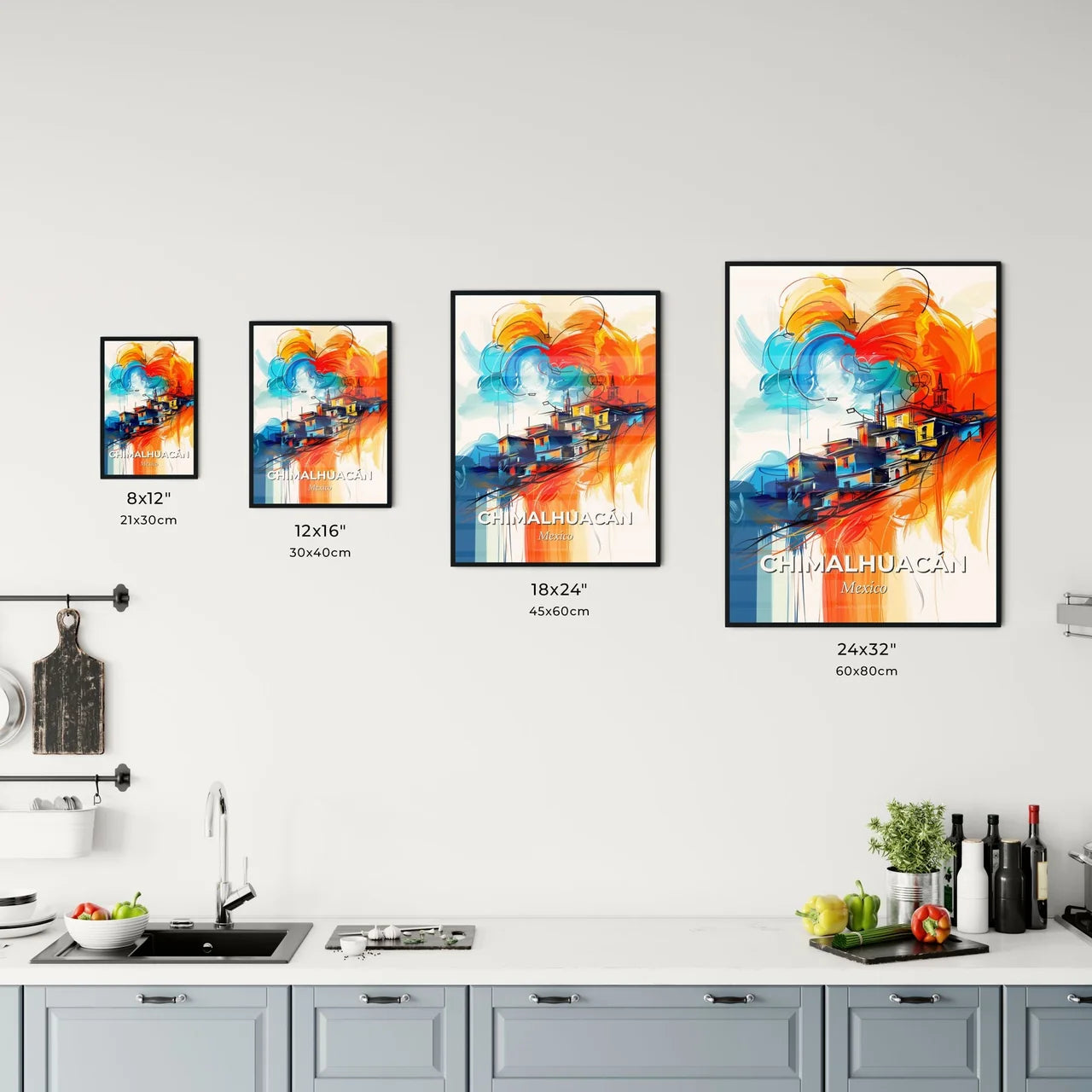 Vibrant Chimalhuacán, Mexico Kitchen Art