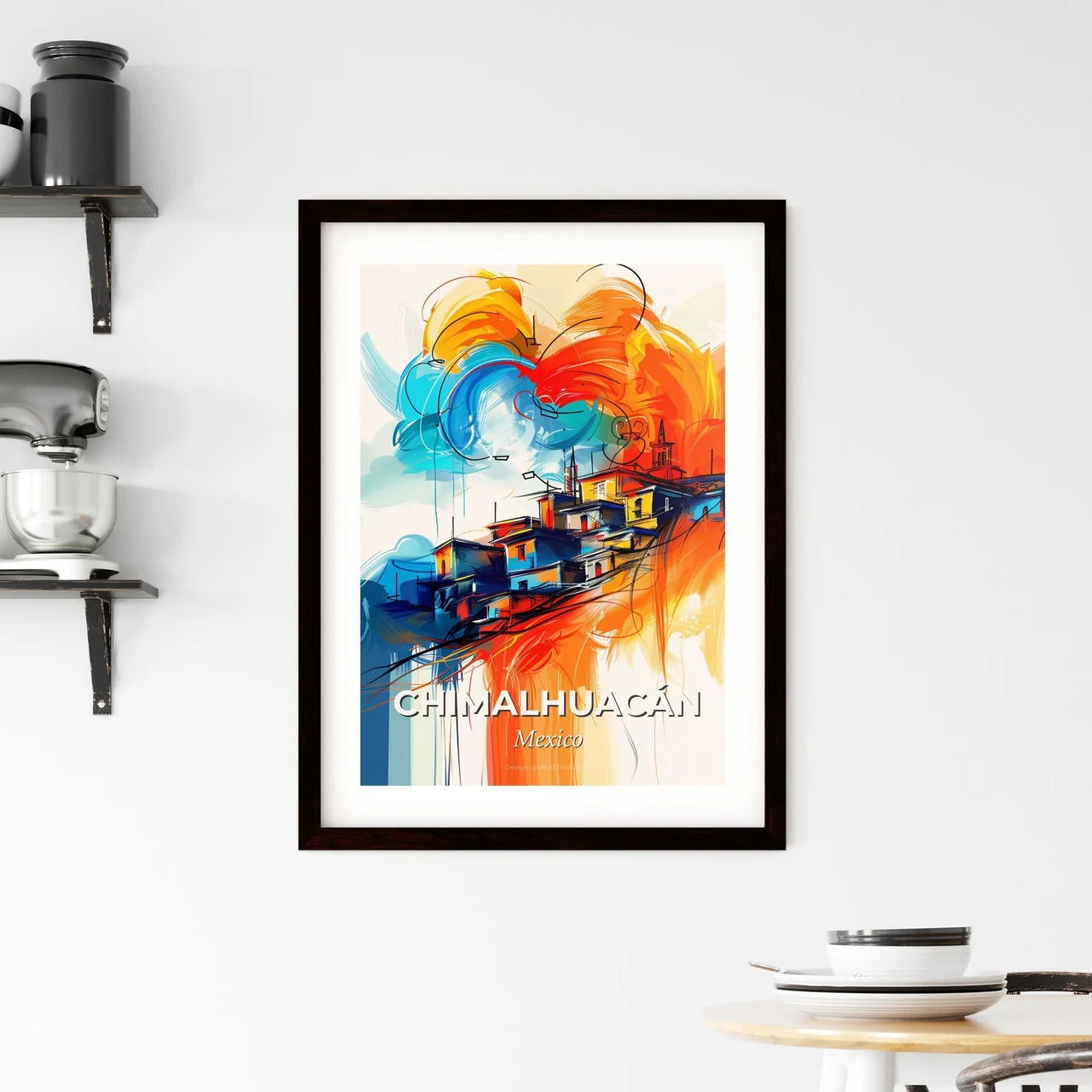 Vibrant Chimalhuacán, Mexico Framed Print