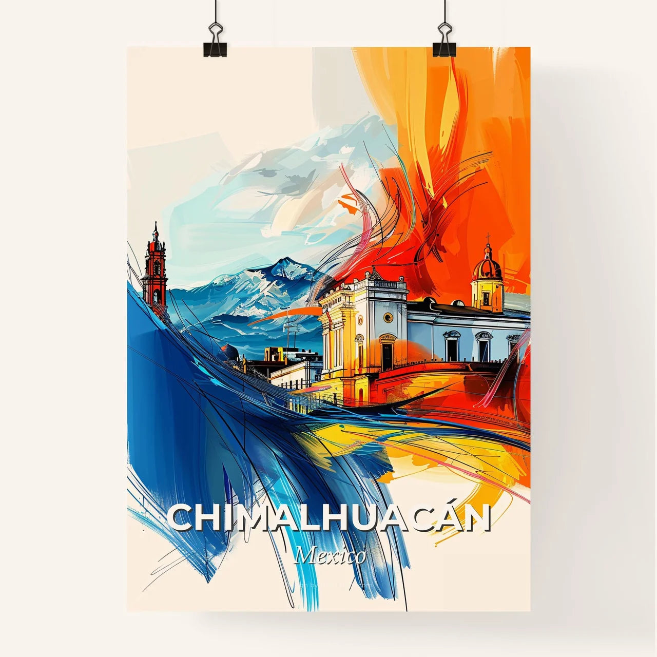 Vibrant Chimalhuacán, Mexico Poster