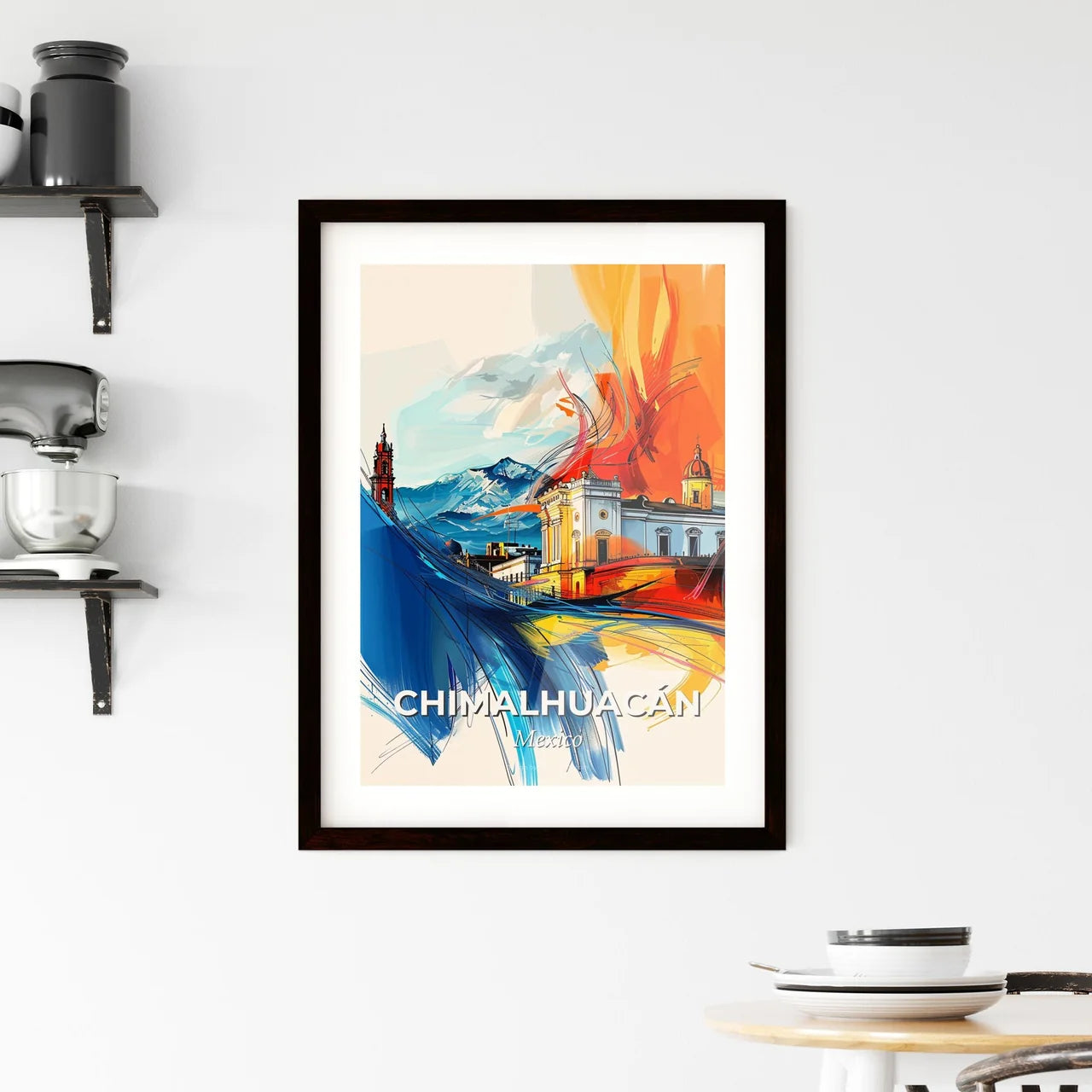 Vibrant Chimalhuacán, Mexico Framed Print