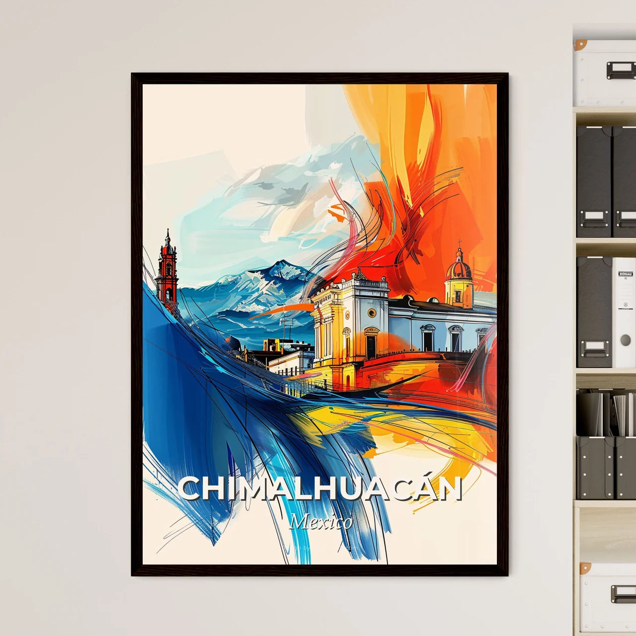 Vibrant Chimalhuacán, Mexico Art Print