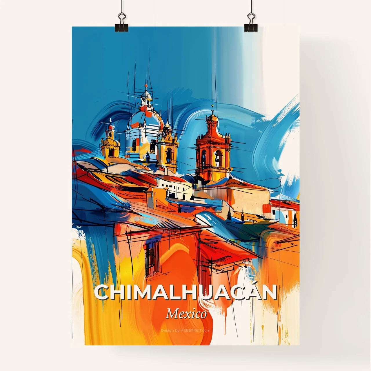 Vibrant Chimalhuacán, Mexico Poster