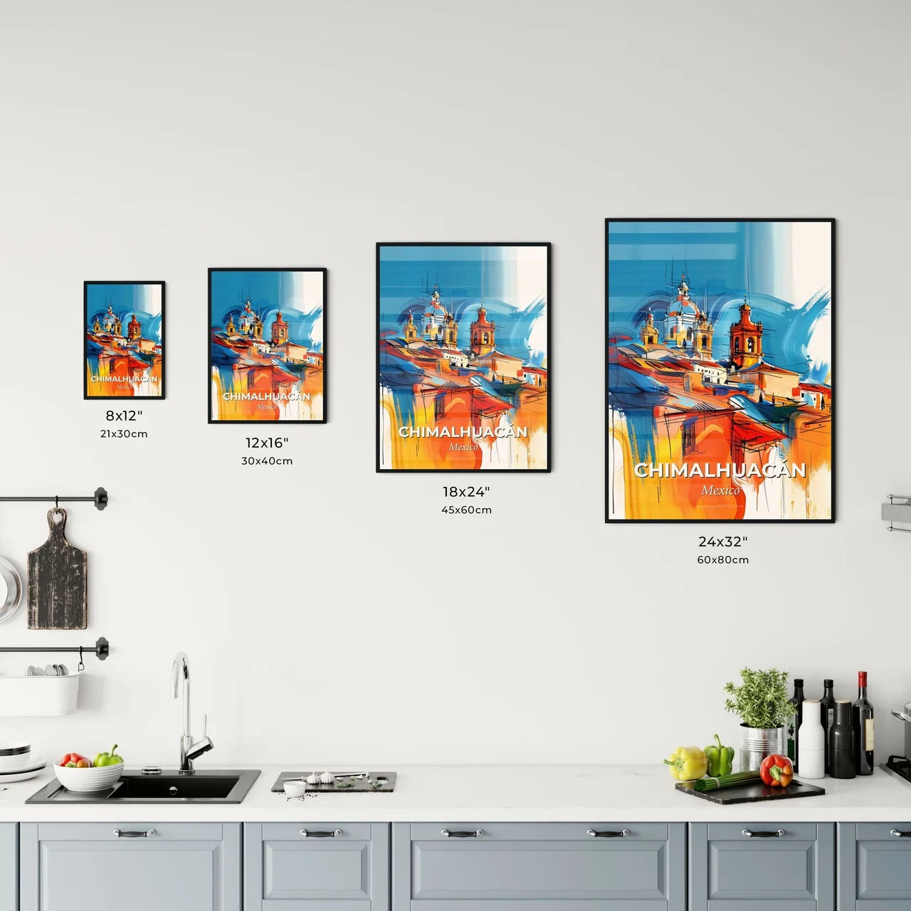 Vibrant Chimalhuacán, Mexico Kitchen Art
