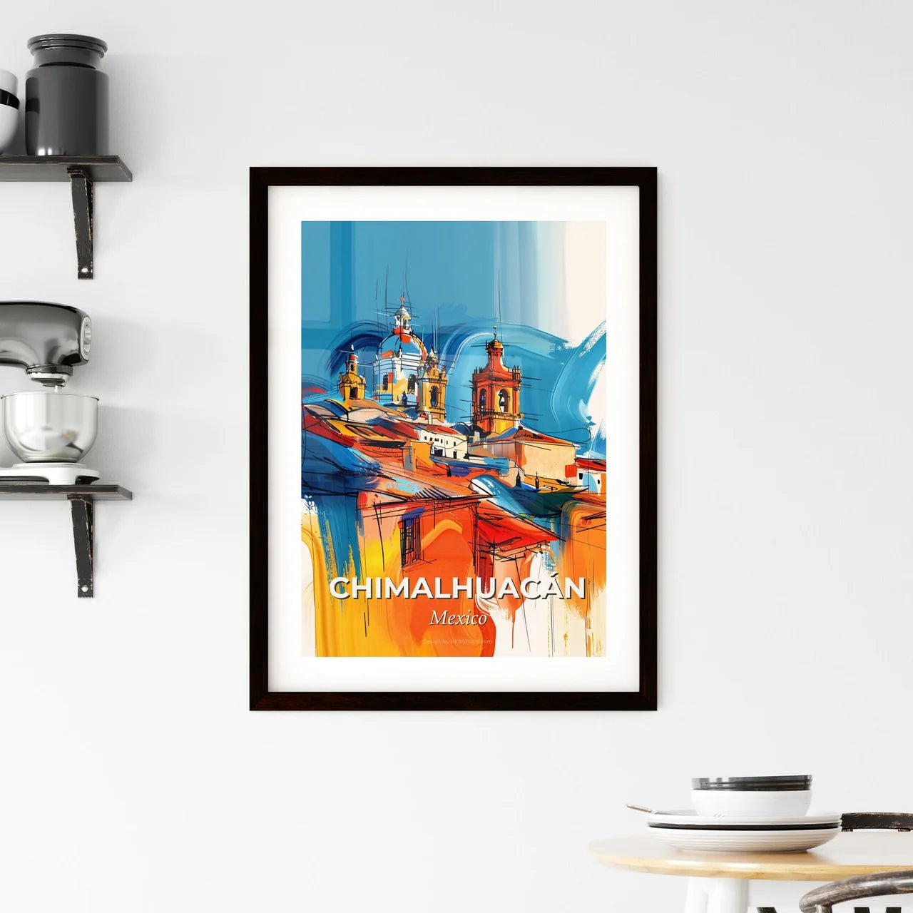 Vibrant Chimalhuacán, Mexico Framed Print