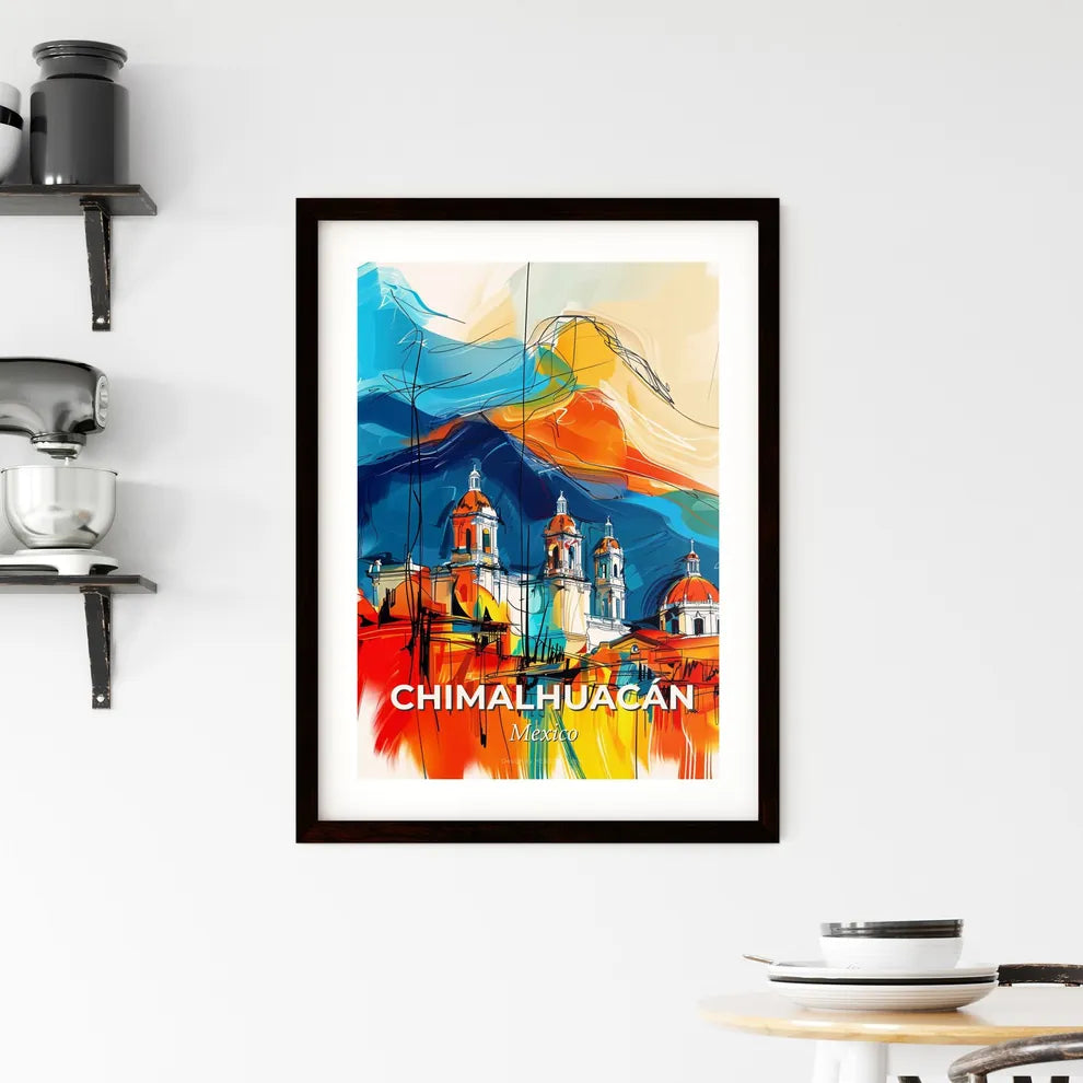 Vibrant Chimalhuacán, Mexico Framed Print