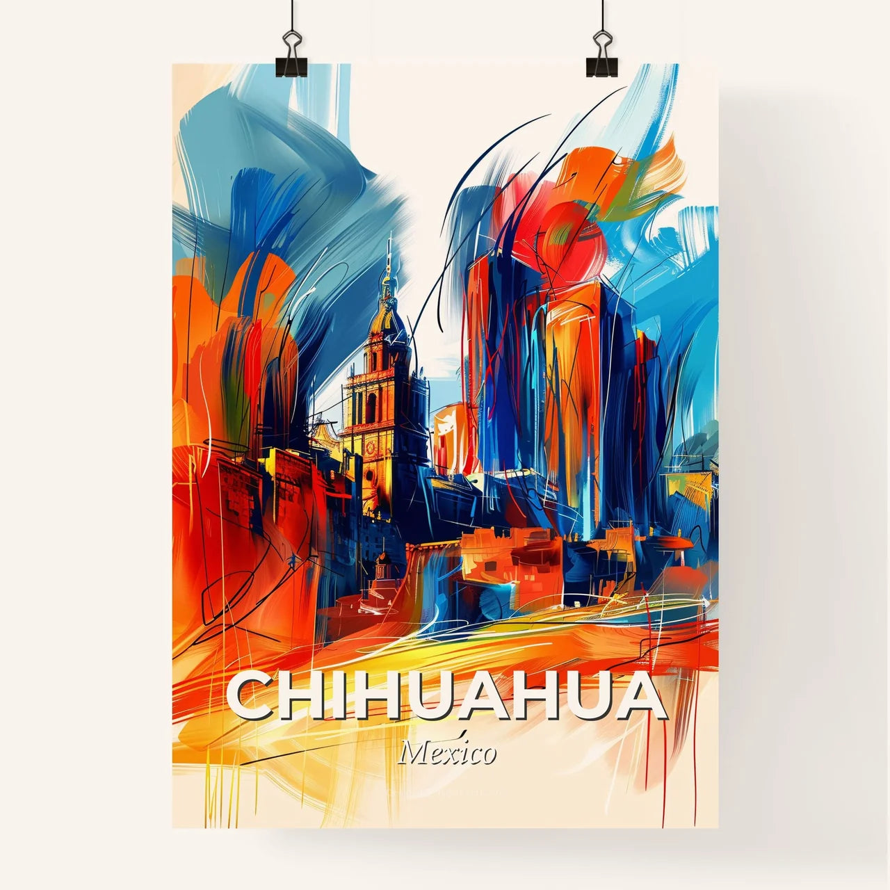 Vibrant Chihuahua, Mexico Poster