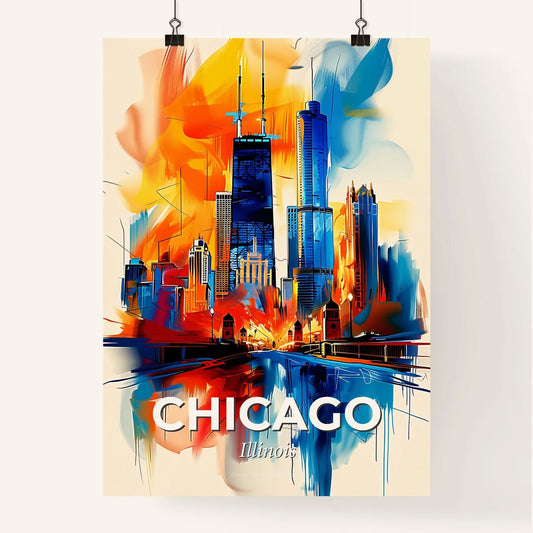 Vibrant Chicago, Illinois Poster