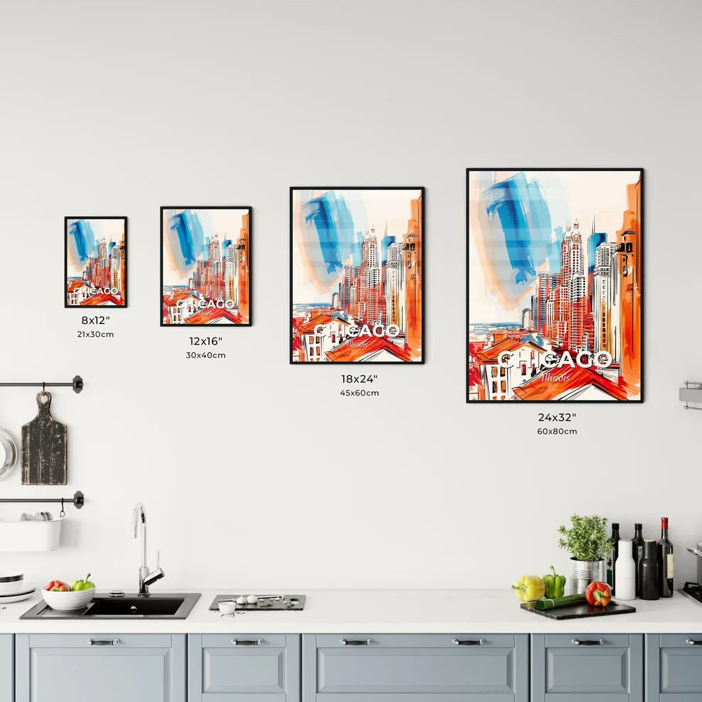 Vibrant Chicago, Illinois Kitchen Art