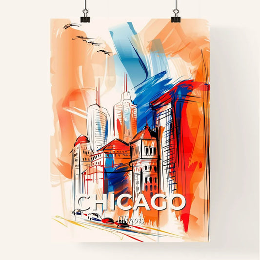 Vibrant Chicago, Illinois Poster