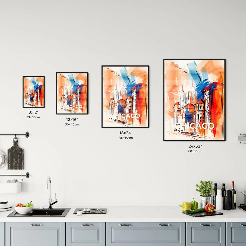 Vibrant Chicago, Illinois Kitchen Art