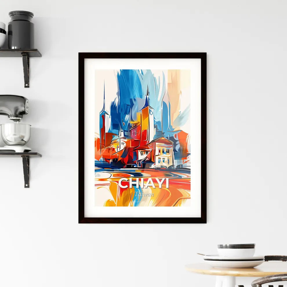 Vibrant Chiayi, Taiwan Framed Print